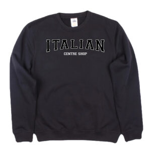ITALIAN Centre Shop Varsity Crewneck- BLACK